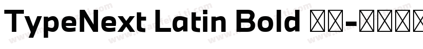 TypeNext Latin Bold 粗体字体转换